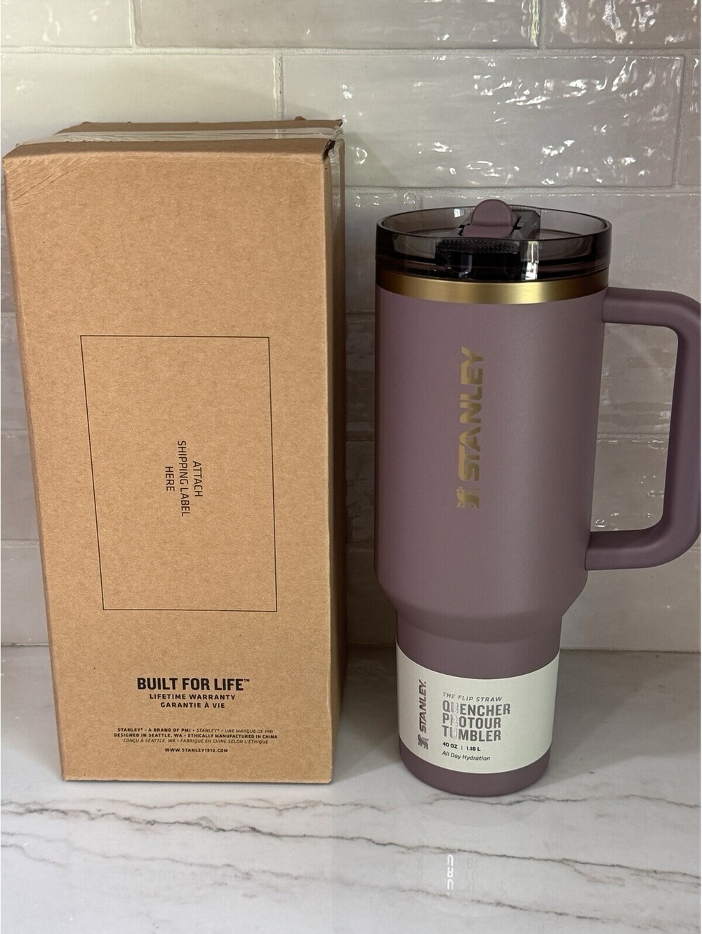 STANLEY Quencher Protour Flip Straw Tumbler 40 OZ - Cashmere
